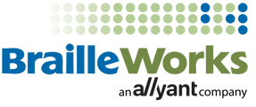 Braille Works an Allyant company logo